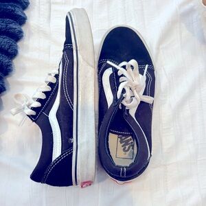 Black and white Lace Vans. Size 7.5.
